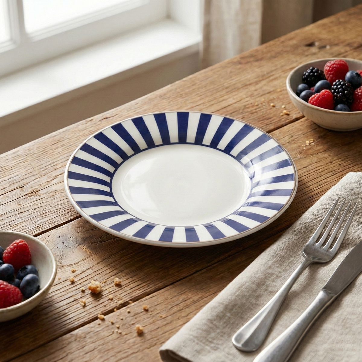 Super Color Stripe Porcelain Plate 15.5 CM - Image 3