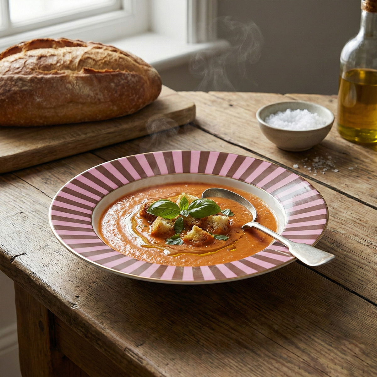 Super Color Stripe Porcelain Plate 22 CM - Image 3