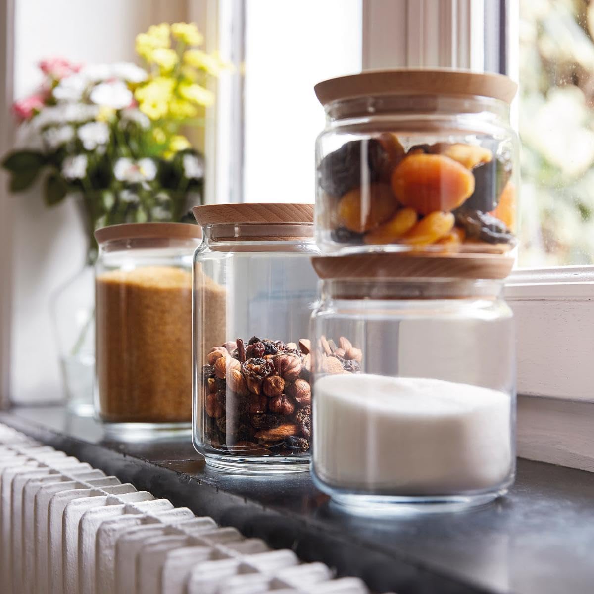 Luminarc Pure Jar With Wood Lid 1.0 L - Image 3