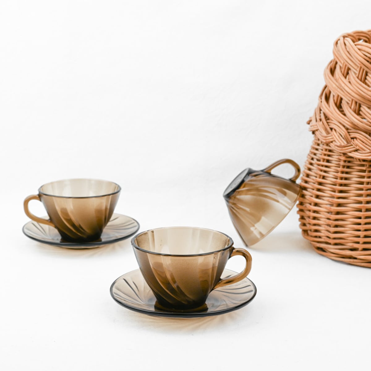 Duralex Beau Rivage Creole Cup with Plate 180ML 1x6 - Image 4