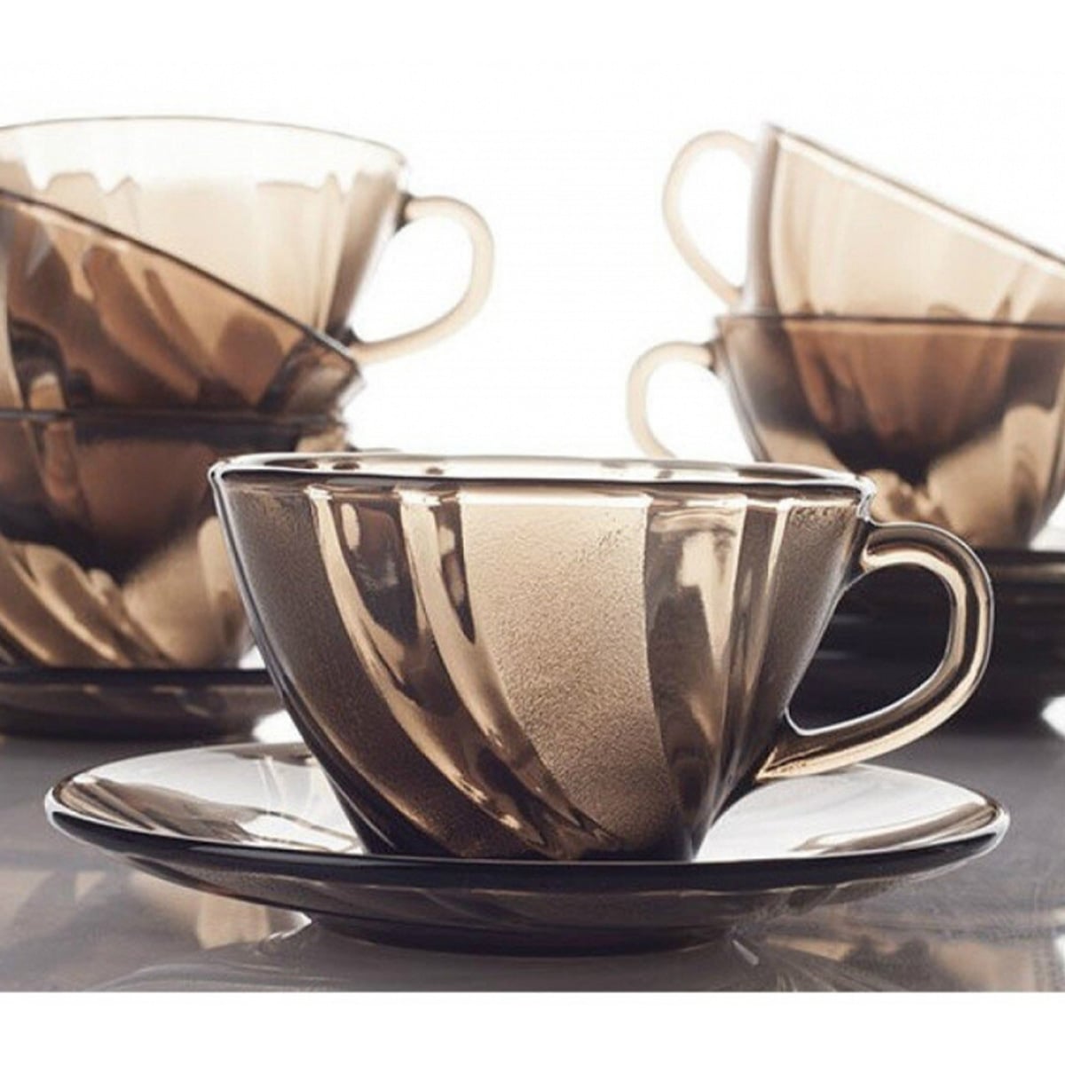 Duralex Beau Rivage Creole Cup with Plate 180ML 1x6 - Image 6
