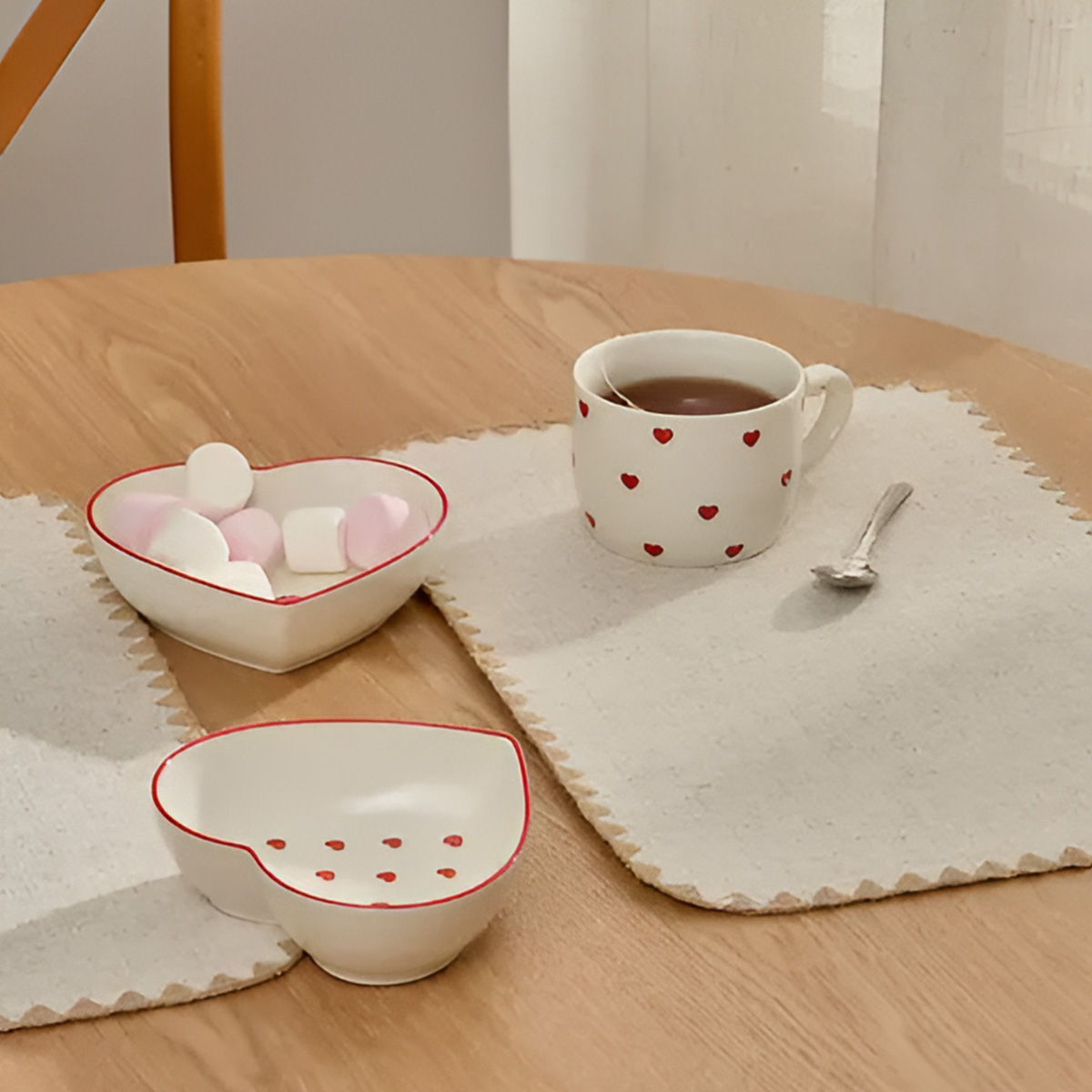 Secret de Gourmet Heart-shaped Stoneware Bowl 15x14 CM - Image 3