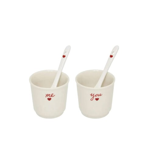 Secret de Gourmet Stoneware Cup With Spoon 100 ML 1x2