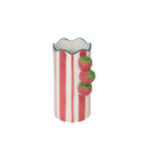 ლარნაკი კერამიკის, მარწყვები 23.5 სმ Fruity Striped Atmosphera