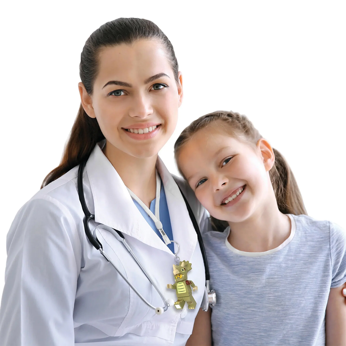 საკიდი ფიგურა დინოზავრი Led ნათებით 7.6 სმ Triceratops Dinosaurs Minifigures Lego - Image 5