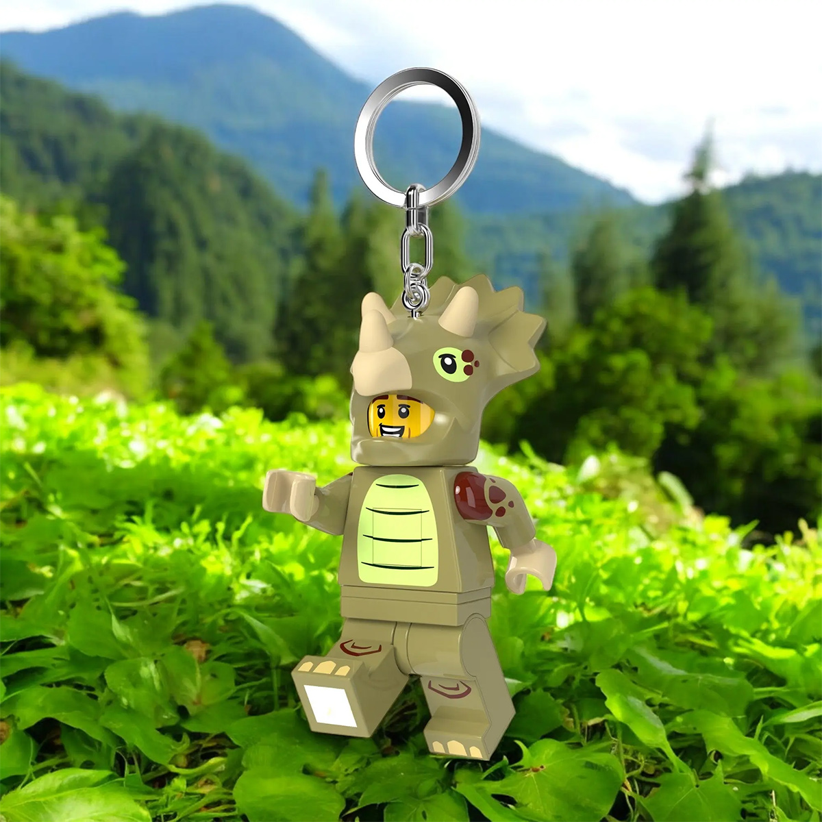 საკიდი ფიგურა დინოზავრი Led ნათებით 7.6 სმ Triceratops Dinosaurs Minifigures Lego - Image 7