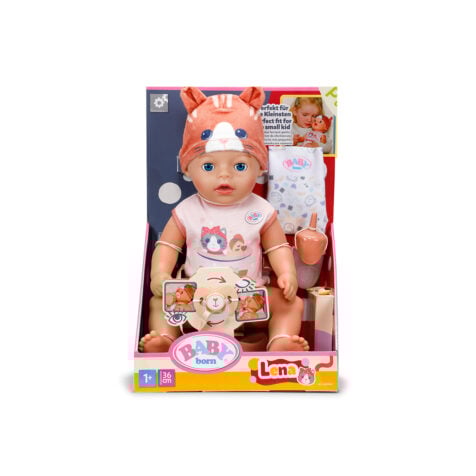 Zapf Creation Baby Born Lena Cat With Accessories 36 CM