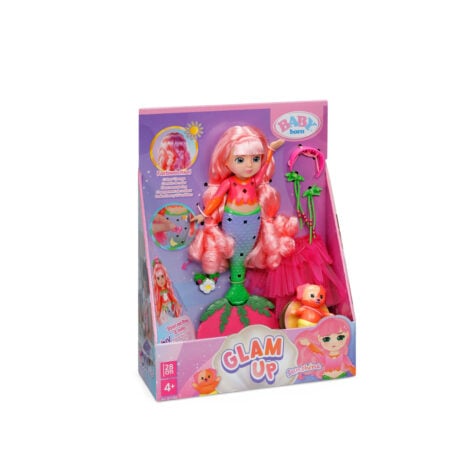 Zapf Creation Baby Born Glam Up Sunshine Mermaid Doll With Accessories