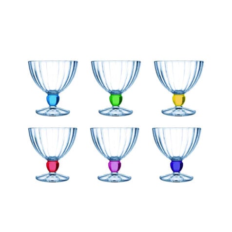 Luminarc Rainbow Ice Cream Bowl Multi Color 250 ML 1x6