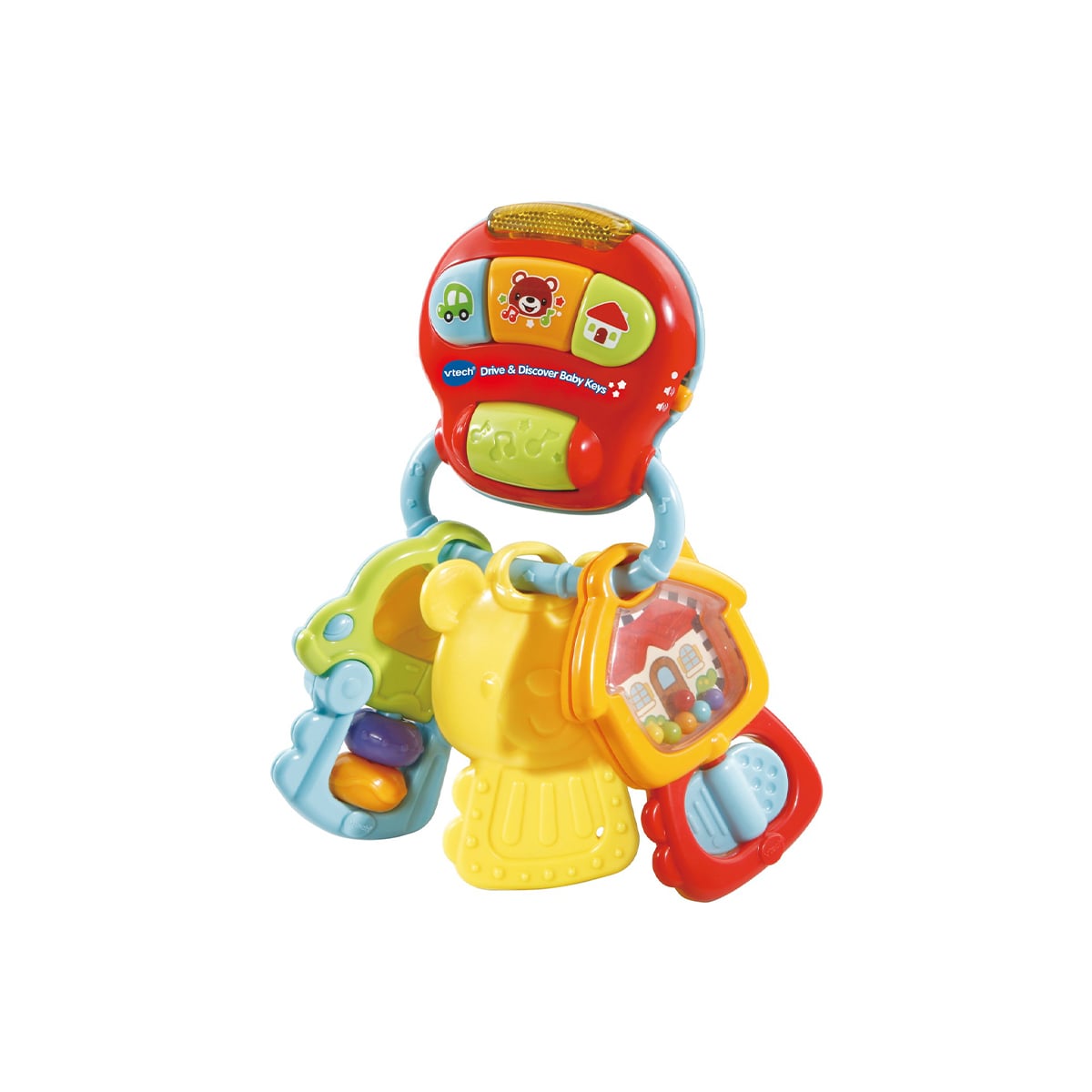 VTech Baby Drive & Discover Electronic Keyring With Three Intereactive Keys - Image 2