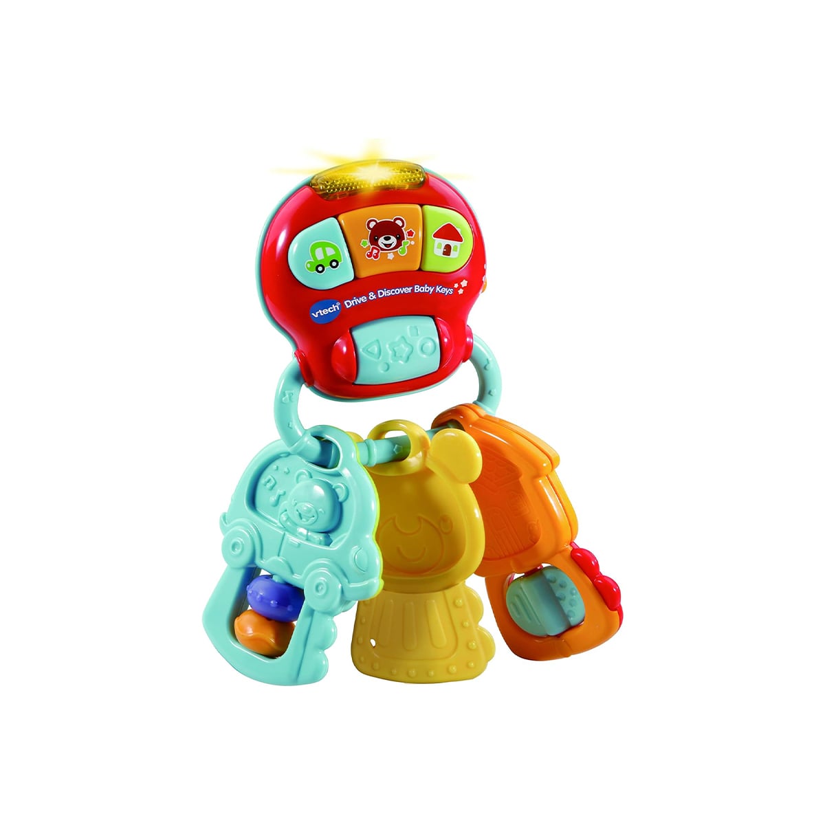 VTech Baby Drive & Discover Electronic Keyring With Three Intereactive Keys - Image 3