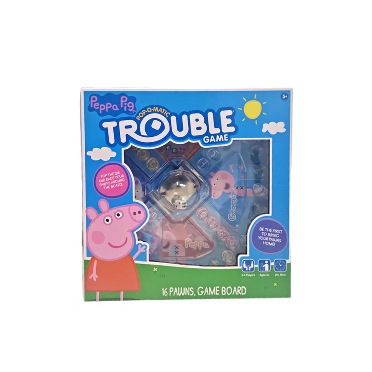 თამაში Pop-O-Matic Trouble Game Peppa Pig Forever Clever