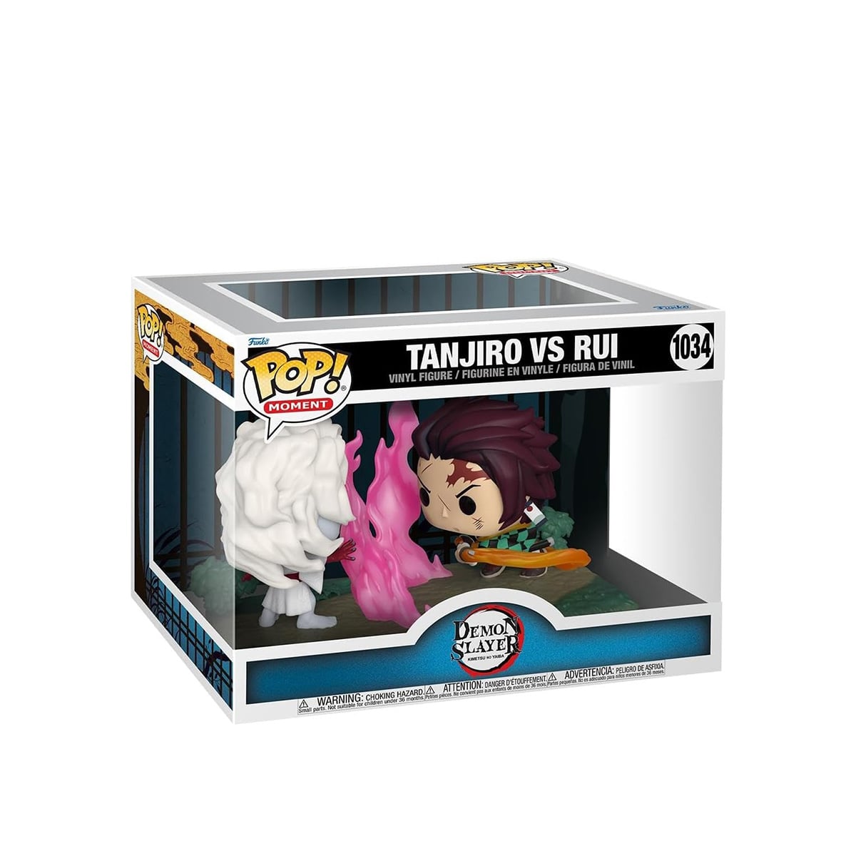ფიგურების ნაკრები 9.5 სმ Tanjiro vs. Rui Demon Slayer Moment Pop Funko