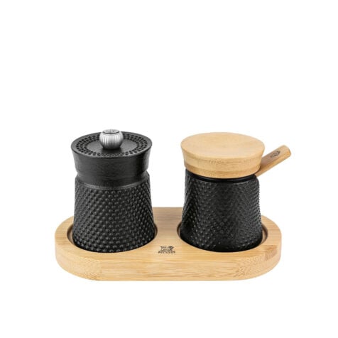 Peugeot Saveurs Bali cast iron Pepper Mill And Salt Cellar Set