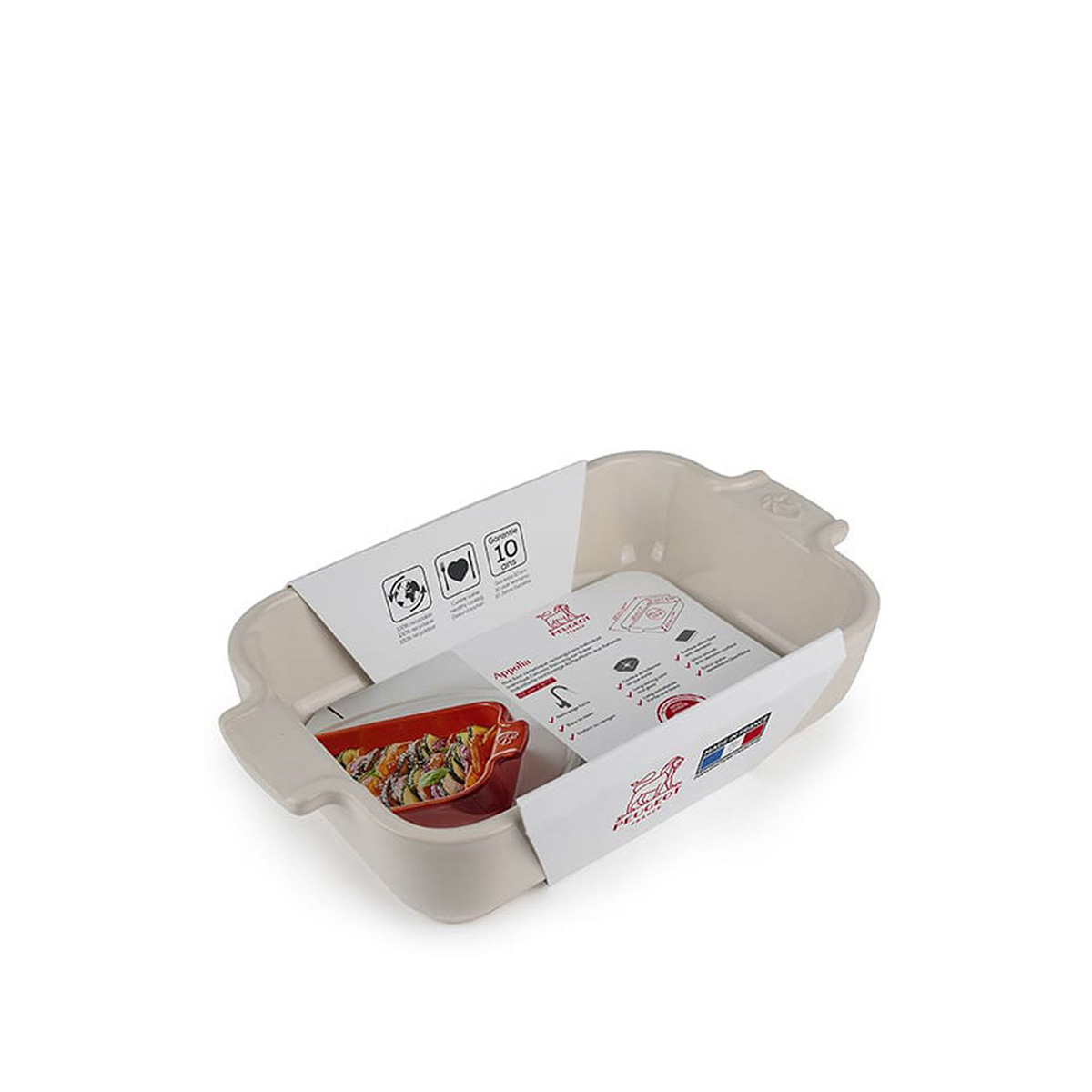 საცხობი ფორმა კერამიკის 22x12 სმ Ecru Appolia Peugeot Saveurs - Image 2