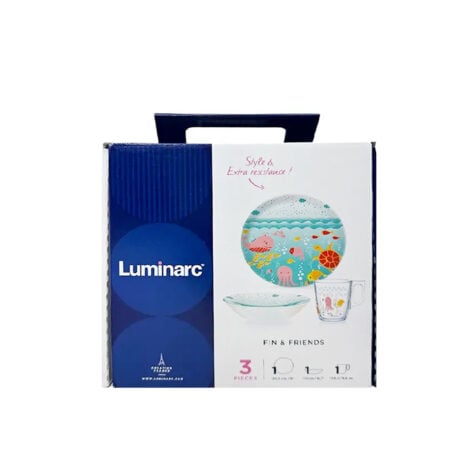 საბავშვო ჭურჭლის ნაკრები 1×3 Fin Friends Luminarc