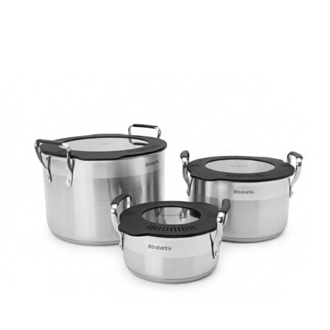 ნაკრები ქვაბების თავსახურებით 1x3 Fit Brabantia