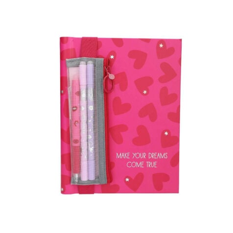 ბლოკნოტი კალმების ნაკრებით Heart TOP Model