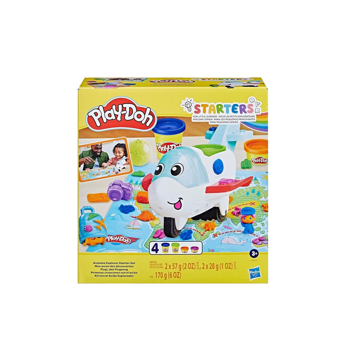 საძერწი ნაკრები თვითმფრინავი Play-doh Airplane Explorer Starter Set Play Set Hasbro