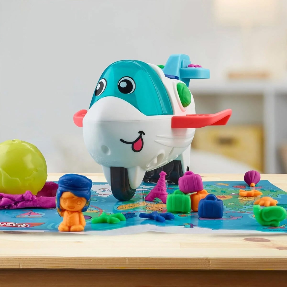 საძერწი ნაკრები თვითმფრინავი Play-doh Airplane Explorer Starter Set Play Set Hasbro - Image 3