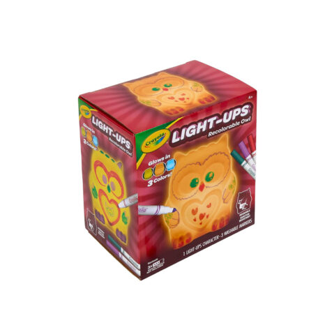 გასაფერადებელი სანათი მარკერებით ბუ Recolorable Light-ups Crayola