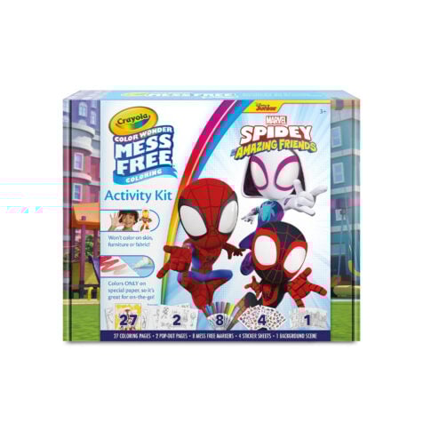 Crayola Color Wonder Mess Free Coloring Spidey & His Amazing Friends Activity Kit