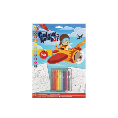 გასაფერადებელი ნაკრები ციფრებით Moxy