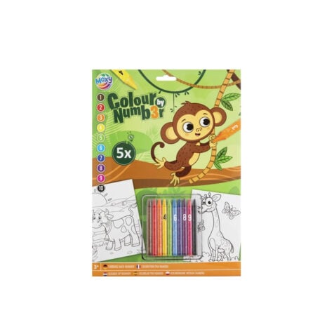 გასაფერადებელი ნაკრები ციფრებით Moxy