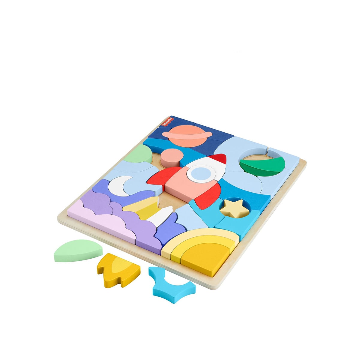 ხის ფაზლი 48 კუბიკით Fisher-Price - Image 2