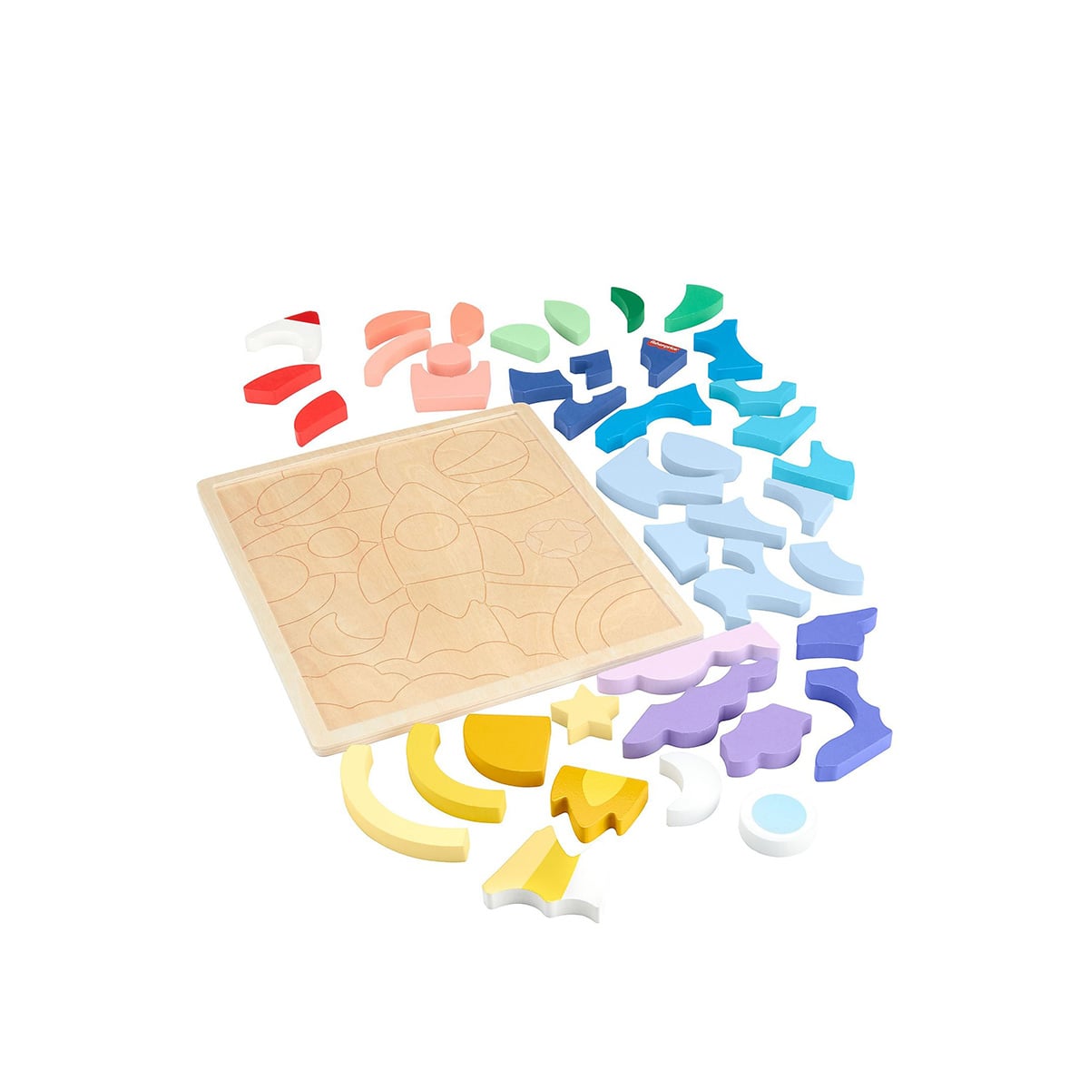 ხის ფაზლი 48 კუბიკით Fisher-Price - Image 3