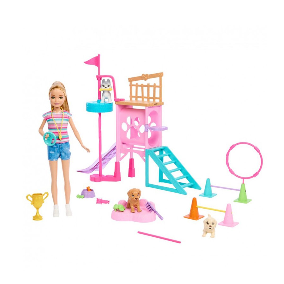 თოჯინა ბარბი ლეკვების პარკში 32 სმ Barbie Mattel - Image 4