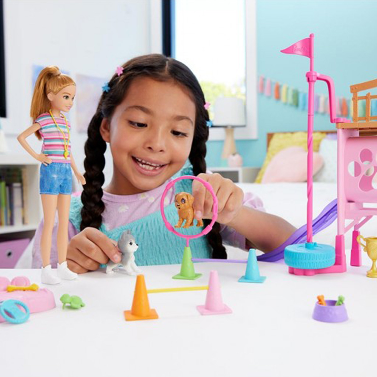 თოჯინა ბარბი ლეკვების პარკში 32 სმ Barbie Mattel - Image 5