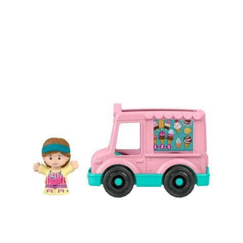 მცირე ზომის ნაყინის მანქანა ფიგურით Ice Cream Truck Little People Fisher-Price