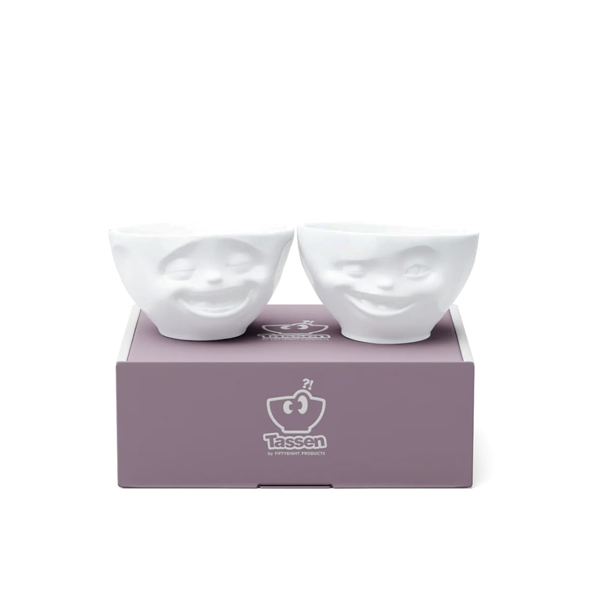 FIFTYEIGHT Products Tassen Laughing&Winking Face Bowl 200 ML 1x2