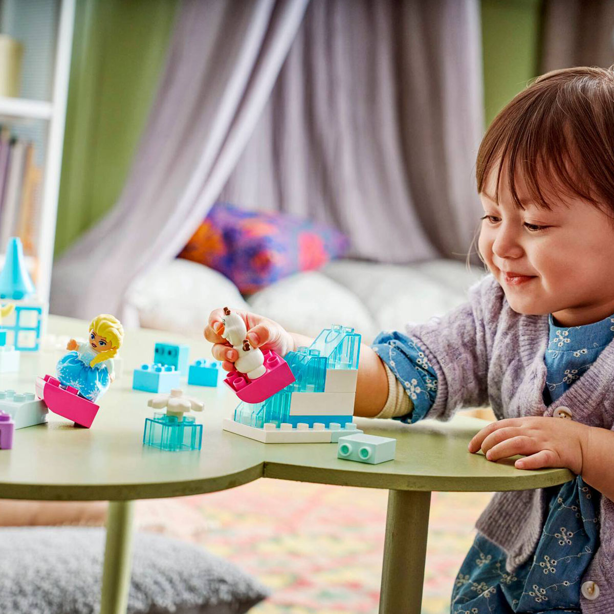 კუბიკების ნაკრები 37 ნაწილი Frozen Creative Box with Elsa and Olaf Duplo Lego 10462 - Image 6