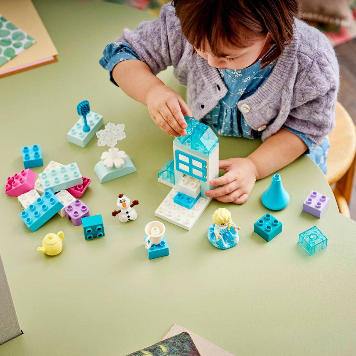 კუბიკების ნაკრები 37 ნაწილი Frozen Creative Box with Elsa and Olaf Duplo Lego 10462 - Image 7