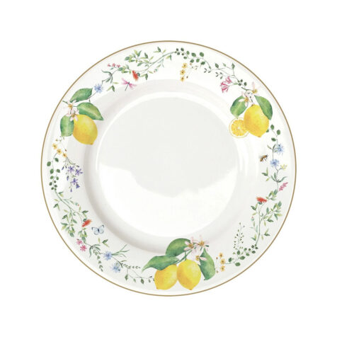 Easy Life Fleurs et Citrons Diner Plate 26 CM