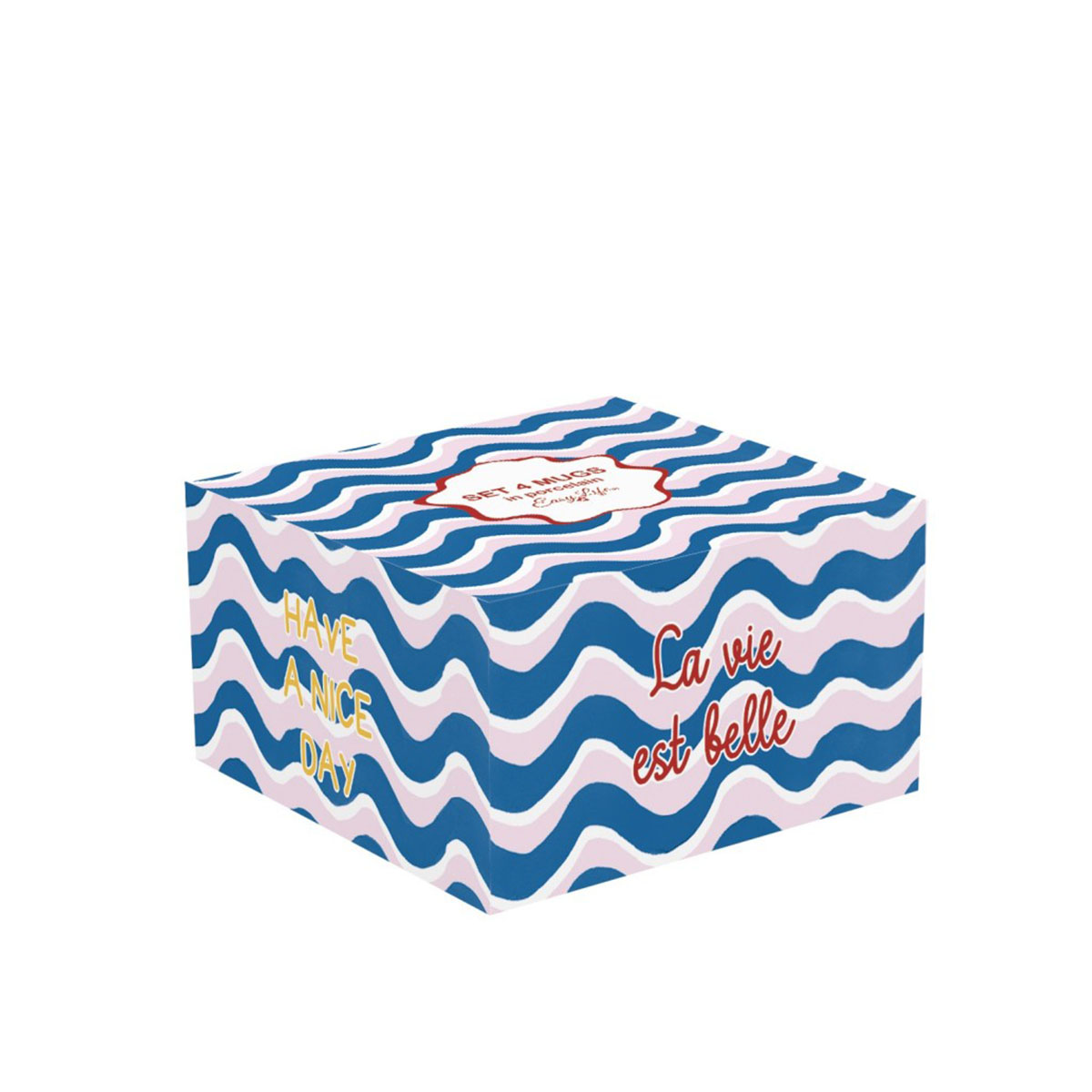 ჭიქა სახელურით ფაიფურის 350მლ 1x4 Energy Easy Life - Image 2