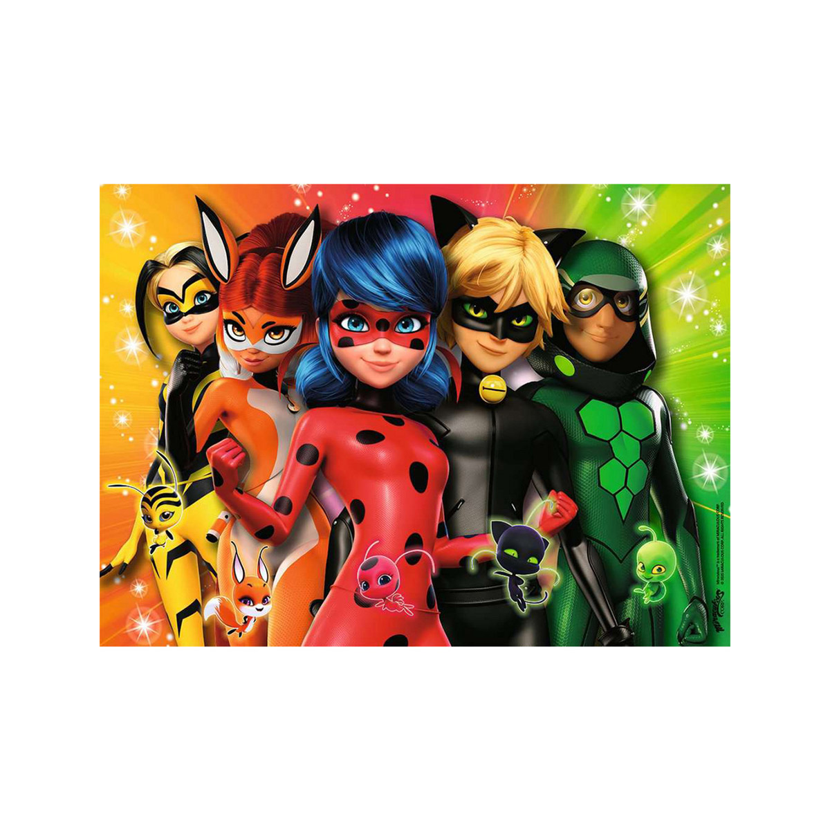 ფაზლი 100 ნაწილით Ladybug on a mission XXL Ravensburger - Image 2