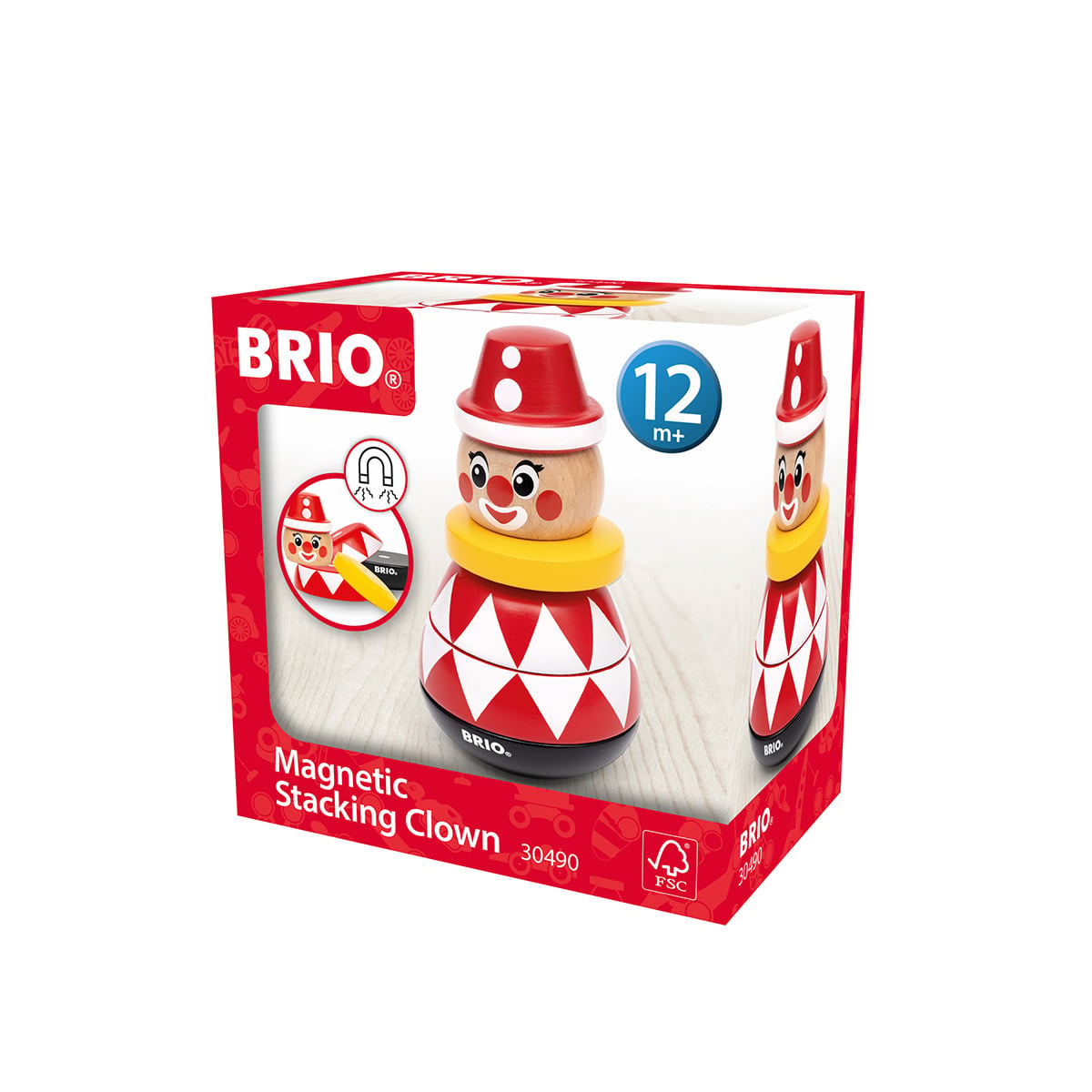 პირამიდა კლოუნი მაგნიტური 15.2სმ 1x5 Brio
