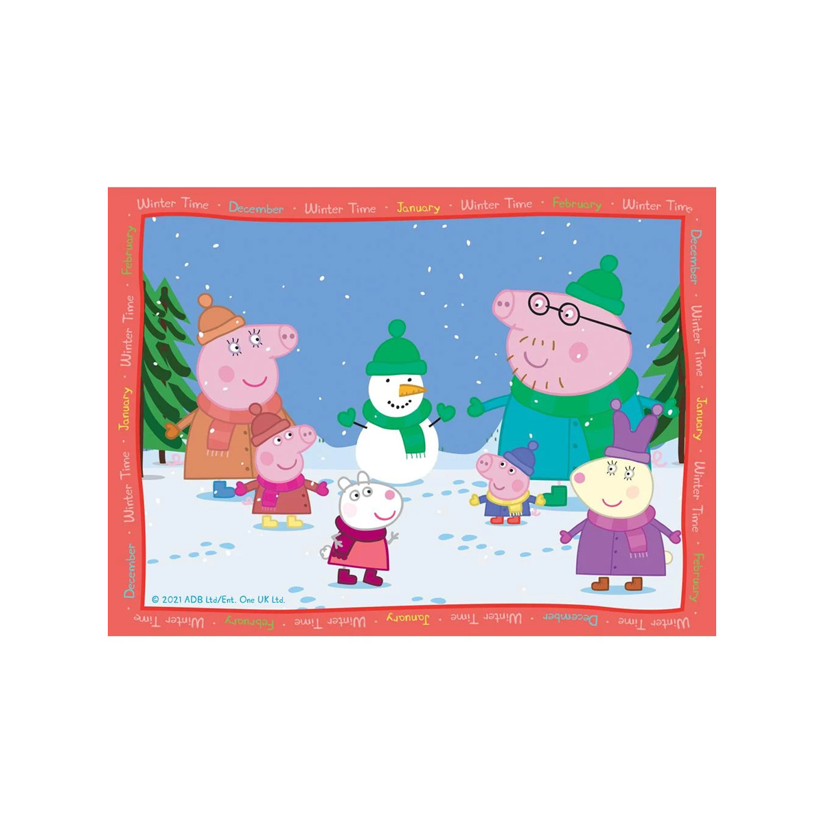 ფაზლი 12-16-20-24 ნაწილით 1x4 Peppa Pig Ravensburger - Image 3