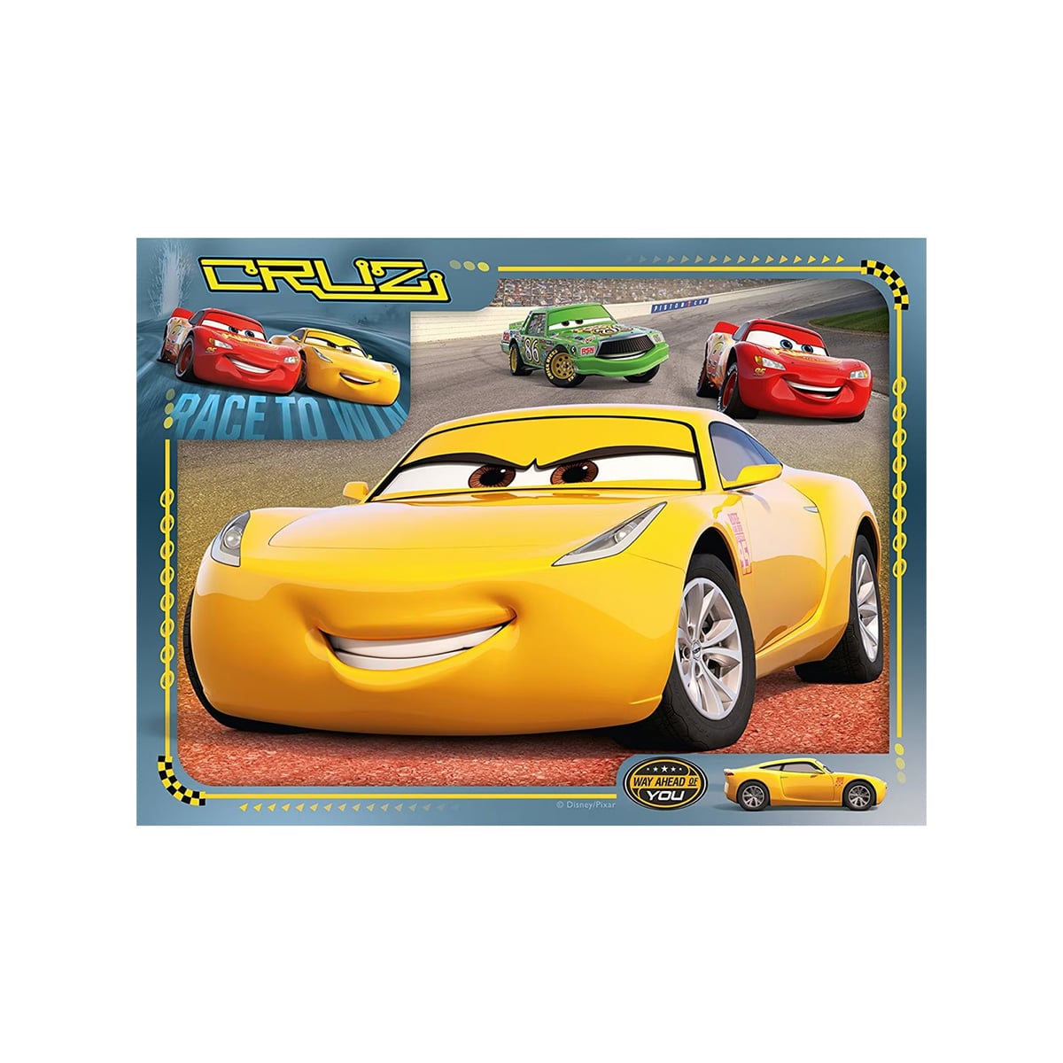 ფაზლი 12-16-20-24 ნაწილით 1x4 Disney Cars Ravensburger - Image 2