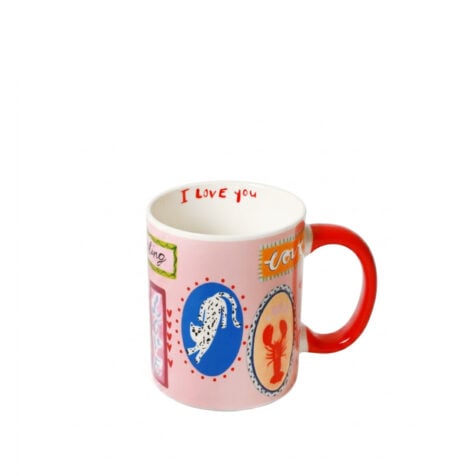 Super Color & Flower Porcelain Mug 340 ML