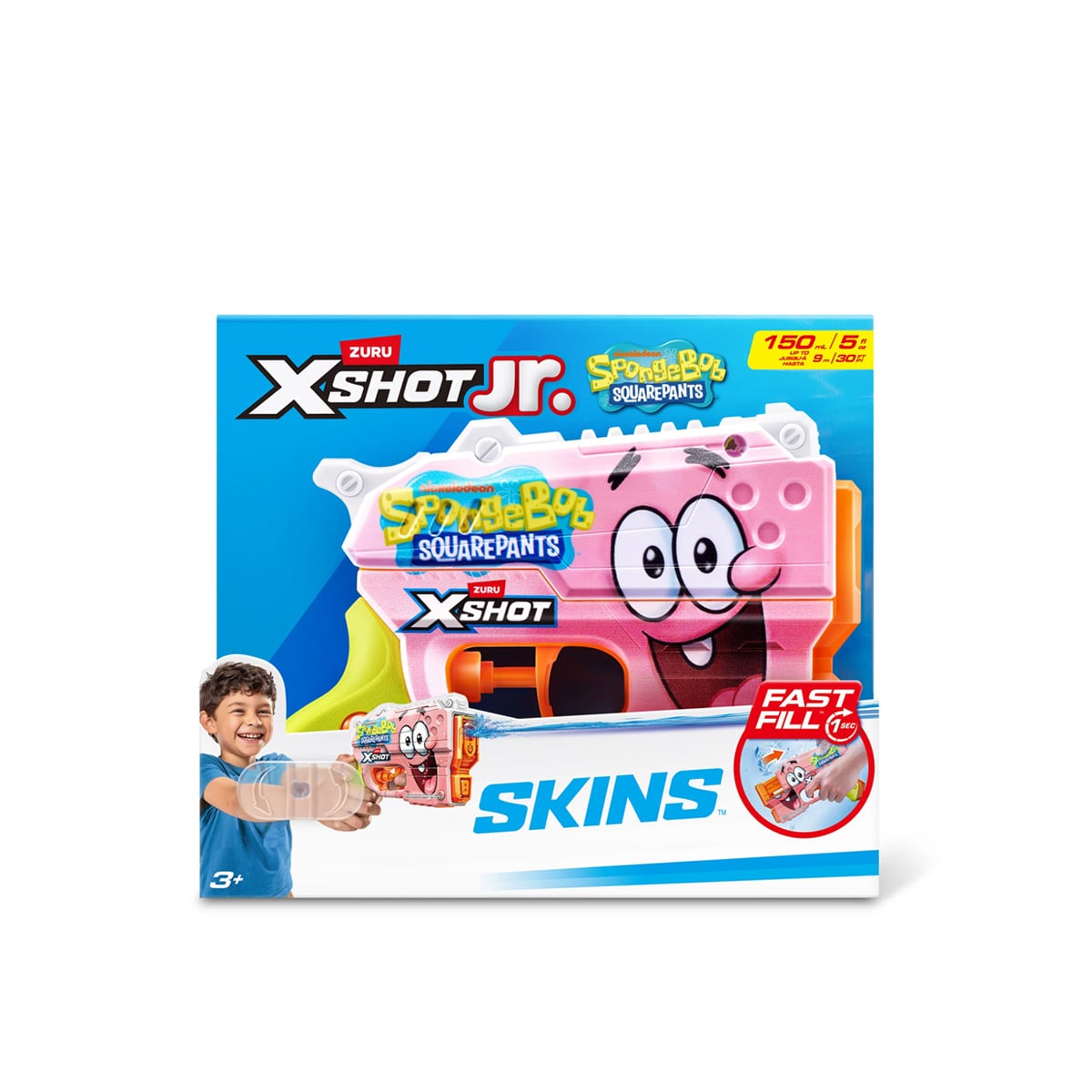 Zuru-X-Shot Spongebob Fast Fill Water Blaster 18.5 CM