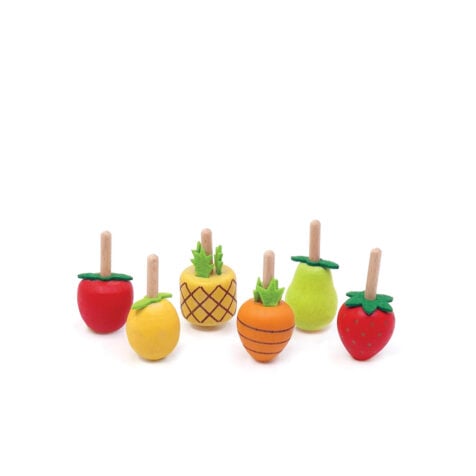 ბზრიალა ხის 3x3.6სმ  Fruits and Vegetables Svoora