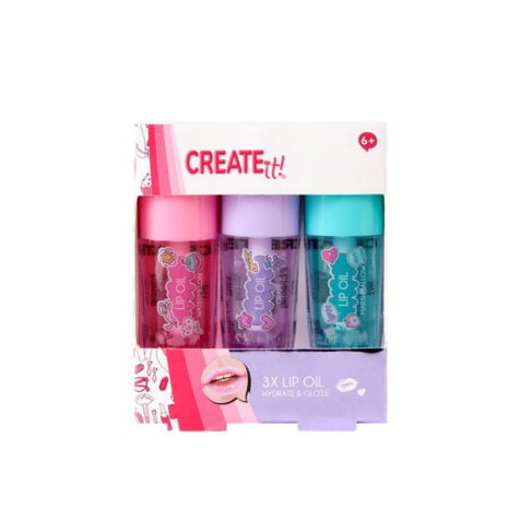 სურნელოვანი ტუჩის ზეთის ნაკრები 1x3 Create It!