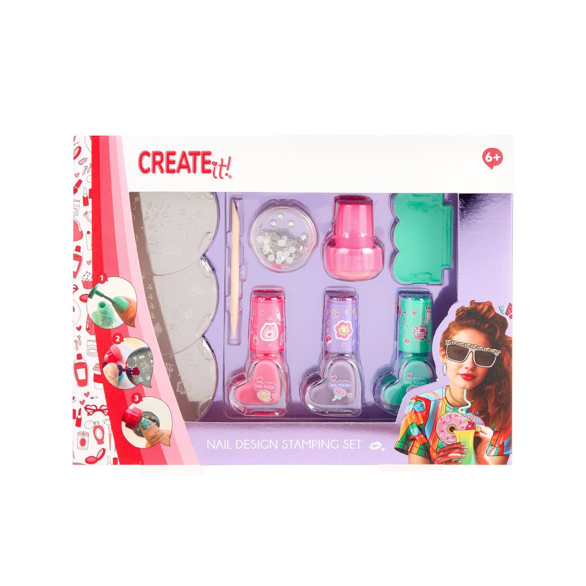 Create It! Nail Design Stamping Set