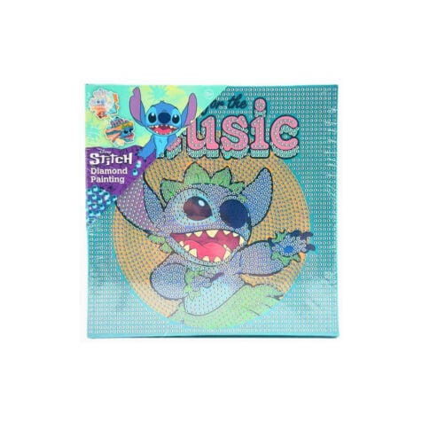 თვლებით გასაფორმებელი ნახატი 19x19 სმ Stitch Disney Canenco