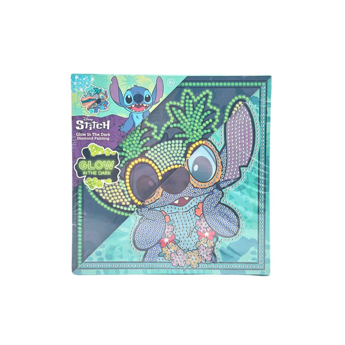 Canenco Disney Stitch Glow-In-The-Dark Diamond Painting 19x19 CM