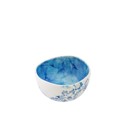 ფიალა ლურჯი ორნამენტებით 16x9 სმ Ceramiche Fabbro